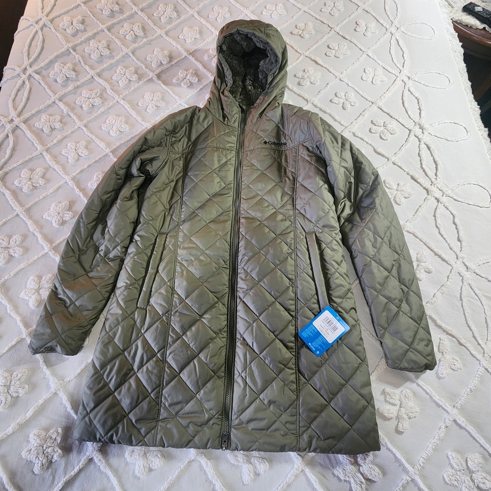 Women's Quilted Green Jacket